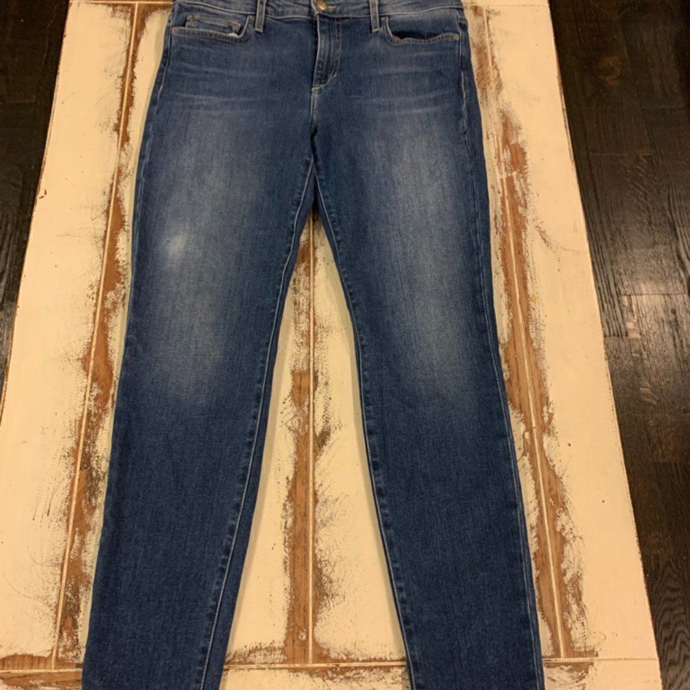 Joe's The Icon Mid Rise Skinny Ankle Jean with Frayed Hem